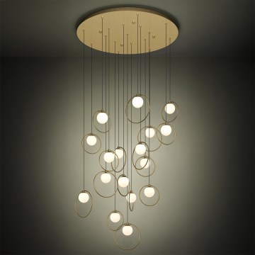 Eglo - LED Prigušivi luster na sajli 17xLED/3W/230V 3000K pr. 78 cm zlatna