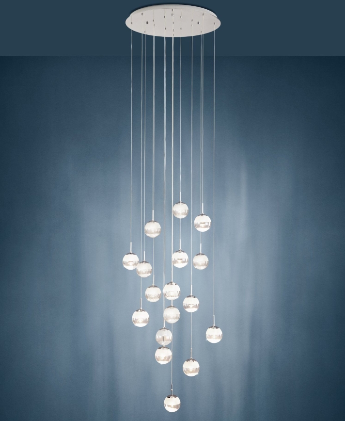 Eglo - LED Prigušivi luster na sajli 17xLED/5W/230V