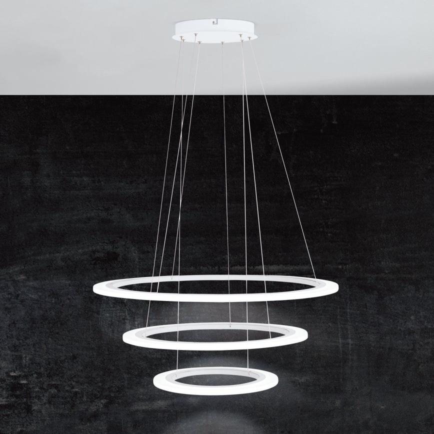 Eglo - LED Prigušivi luster na sajli 1xLED/45W/230V + 1xLED/33W + 1xLED/19,5W