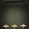 Eglo - LED Prigušivi luster na sajli 3xLED/12W/230V 3000K zlatna