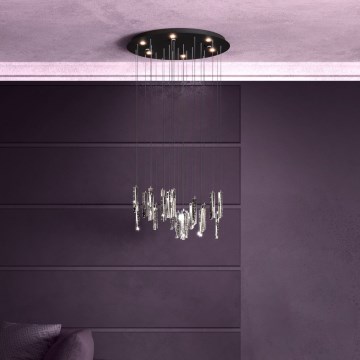 Eglo - LED Prigušivi luster na sajli 6xLED/4,2W/230V 3000K prozirna