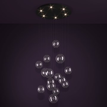 Eglo - LED Prigušivi luster na sajli 6xLED/4,2W/230V 3000K prozirna