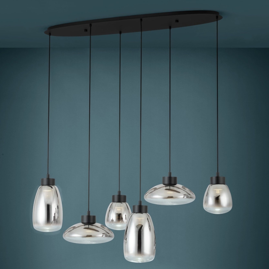 Eglo - LED Prigušivi luster na sajli 6xLED/5,4W/230V 2700K dimna