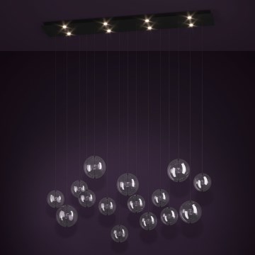 Eglo - LED Prigušivi luster na sajli 8xLED/4,2W/230V 3000K prozirna