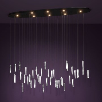 Eglo - LED Prigušivi luster na sajli 8xLED/4,2W/230V 3000K prozirna