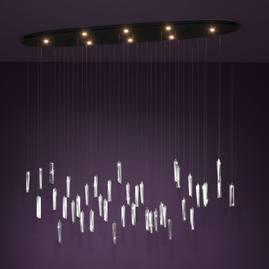 Eglo - LED Prigušivi luster na sajli 8xLED/4,2W/230V 3000K prozirna