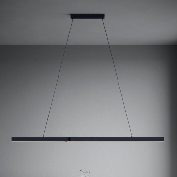 Eglo - LED Prigušivi luster na sajli LED/20W/230V 3000K crna