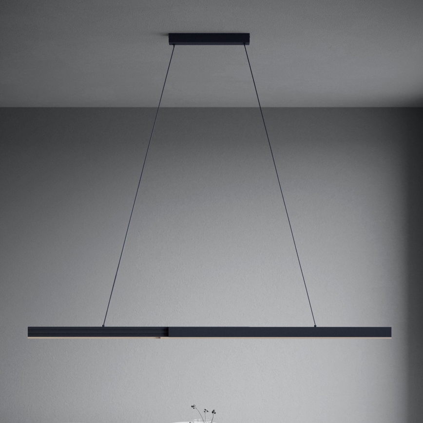Eglo - LED Prigušivi luster na sajli LED/20W/230V 3000K crna