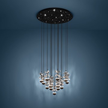 Eglo - LED Prigušivi luster na sajli LED/27W/230V 3000K crna