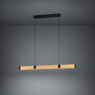 Eglo - LED Prigušivi luster na sajli LED/28,8W/230V 3000K crna/smeđa
