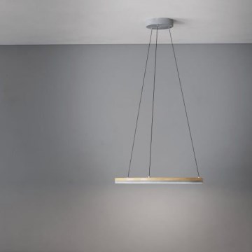 Eglo - LED Prigušivi luster na sajli LED/36W/230V 3000K siva/hrast