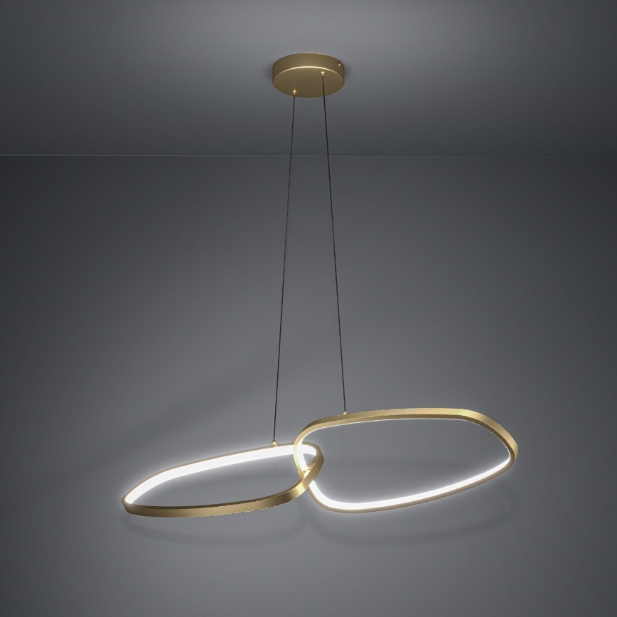 Eglo - LED Prigušivi luster na sajli LED/37,5W/230V 3000K zlatna