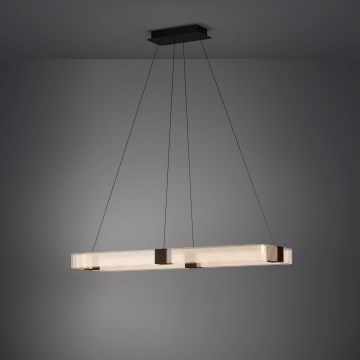 Eglo - LED Prigušivi luster na sajli LED/39,2W/230V 3000K crna