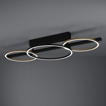 Eglo - LED Prigušivi nadgradni luster 2xLED/12,5W/230V + LED/15,5W 3000K crna