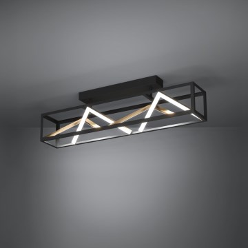 Eglo - LED Prigušivi nadgradni luster LED/45W/230V 2700-6500K crna/zlatna + daljinski upravljač