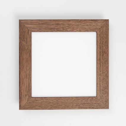 Eglo - LED Prigušivi nadgradni panel SALOBRENA 2 WOOD LED/16W/230V 4000K 34x34 cm tamno smeđa