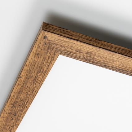 Eglo - LED Prigušivi nadgradni panel SALOBRENA 2 WOOD LED/25W/230V 4000K 49,5x49,5 cm smeđa