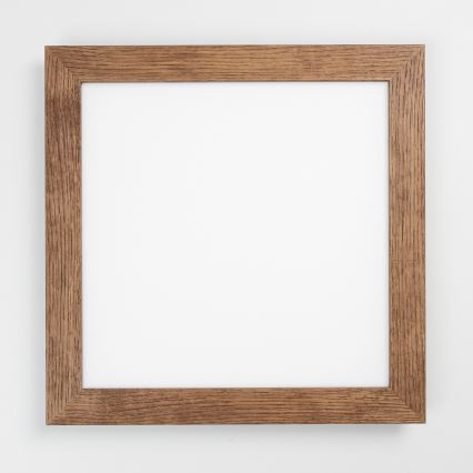 Eglo - LED Prigušivi nadgradni panel SALOBRENA 2 WOOD LED/25W/230V 4000K 49,5x49,5 cm tamno smeđa