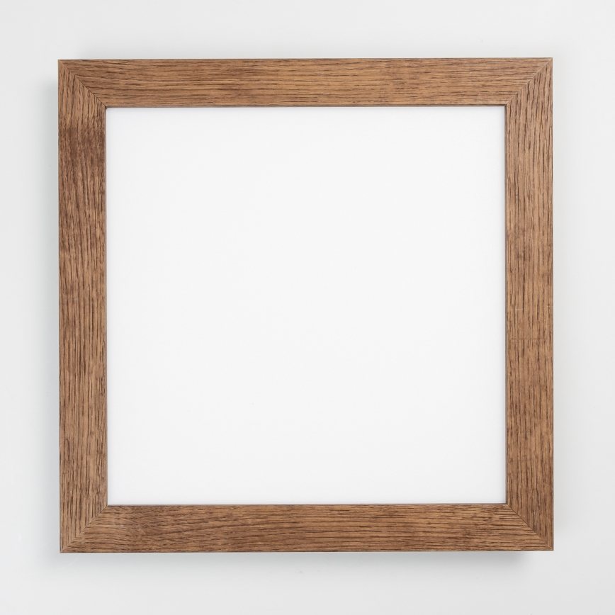 Eglo - LED Prigušivi nadgradni panel SALOBRENA 2 WOOD LED/25W/230V 4000K 49,5x49,5 cm tamno smeđa