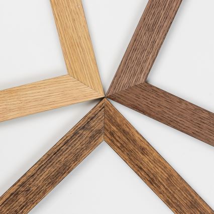 Eglo - LED Prigušivi nadgradni panel SALOBRENA 2 WOOD LED/25W/230V 4000K 49,5x49,5 cm tamno smeđa