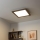 Eglo - LED Prigušivi nadgradni panel SALOBRENA 2 WOOD LED/25W/230V 4000K 49,5x49,5 cm tamno smeđa