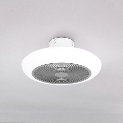 Eglo - LED Prigušivi stropni ventilator LED/25,5W/230V bijela/siva + daljinski upravljač