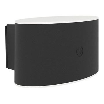 Eglo - LED punjiva dodirna vanjska zidna svjetiljka s mogućnošću prigušivanja LED/5W/5V 2000 mAh 3000/4000/6500K IP44 crna