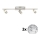 Eglo - LED Reflektorska svjetiljka MY CHOICE 3xE14/40W/230V mat krom/bijela/crna