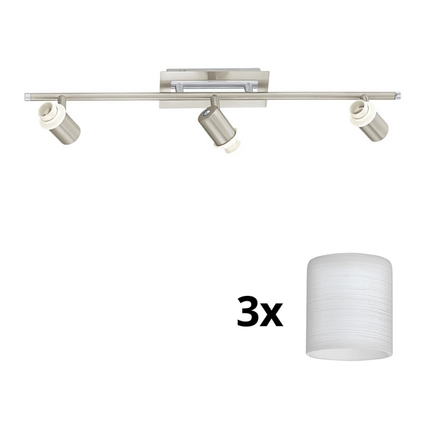 Eglo - LED Reflektorska svjetiljka MY CHOICE 3xE14/40W/230V mat krom/bijela