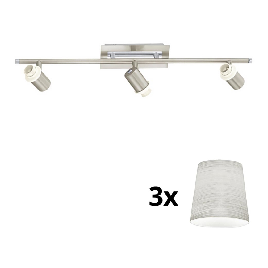 Eglo - LED Reflektorska svjetiljka MY CHOICE 3xE14/40W/230V mat krom/krem