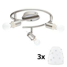 Eglo - LED Reflektorska svjetiljka MY CHOICE 3xE14/4W/230V krom/bijela