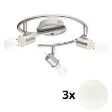 Eglo - LED Reflektorska svjetiljka MY CHOICE 3xE14/4W/230V krom/bijela