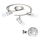 Eglo - LED Reflektorska svjetiljka MY CHOICE 3xE14/4W/230V  mat krom/bijela/crna