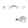 Eglo - LED Reflektorska svjetiljka MY CHOICE 4xE14/4W/230V mat krom/bijela/crna