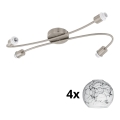 Eglo - LED Reflektorska svjetiljka MY CHOICE 4xE14/4W/230V mat krom/bijela/crna