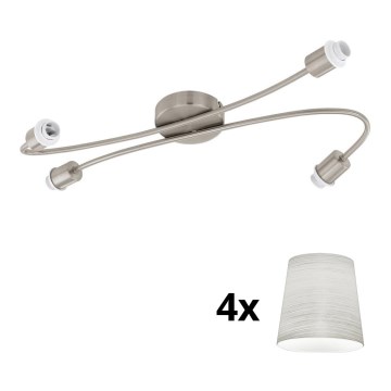 Eglo - LED Reflektorska svjetiljka MY CHOICE 4xE14/4W/230V mat krom/krem