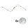 Eglo - LED Reflektorska svjetiljka MY CHOICE 6xE14/4W/230V mat krom/bijela/crna