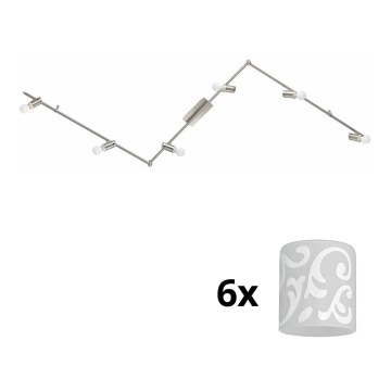Eglo - LED Reflektorska svjetiljka MY CHOICE 6xE14/4W/230V mat krom/bijela