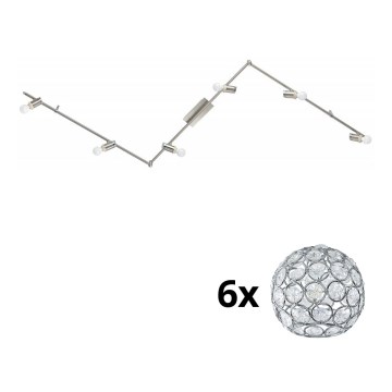 Eglo - LED Reflektorska svjetiljka MY CHOICE 6xE14/4W/230V mat krom