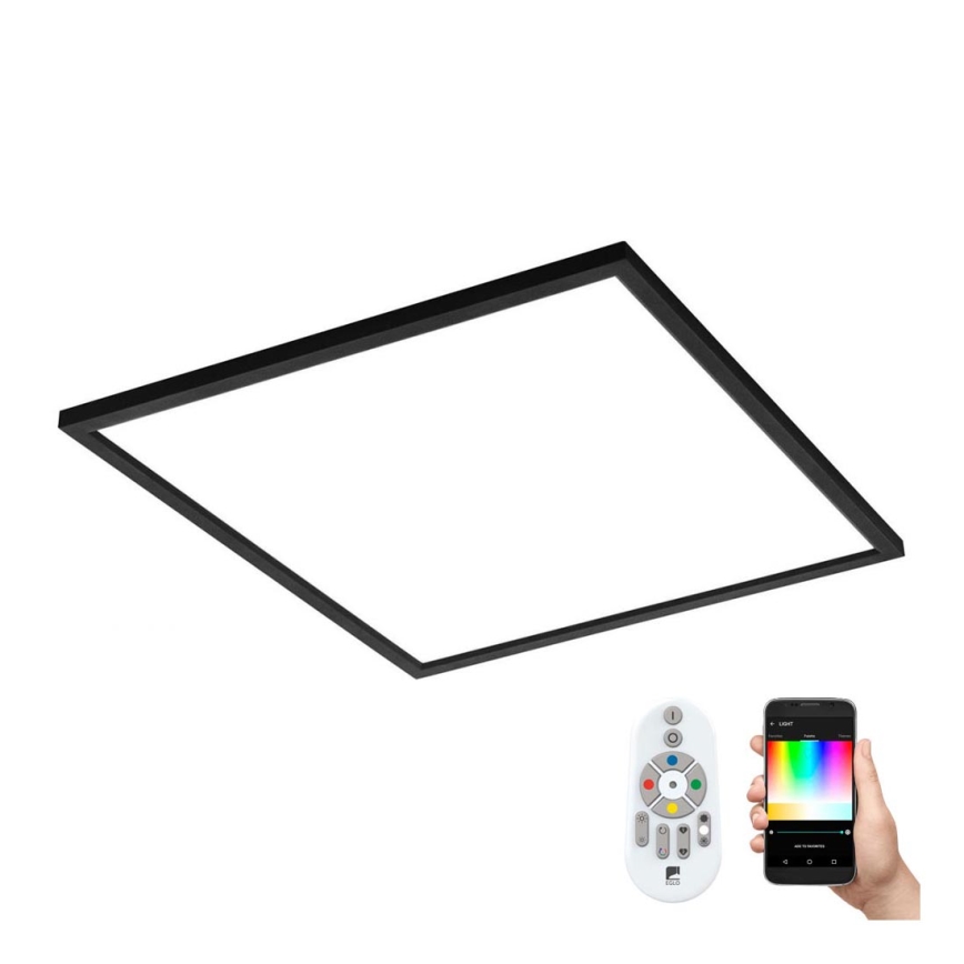Eglo - LED RGB Prigušiva stropna svjetiljka SALOBRENA-C LED/30,5W/230V + daljinski upravljač