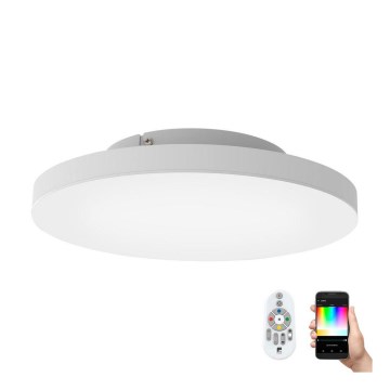 Eglo - LED RGB Prigušiva stropna svjetiljka TURCONA-C LED/20W/230V + DU