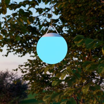 Eglo - LED RGB prigušivo vanjsko punjivo svjetlo LED/2600 mAh IP44 bijela + daljinski upravljač