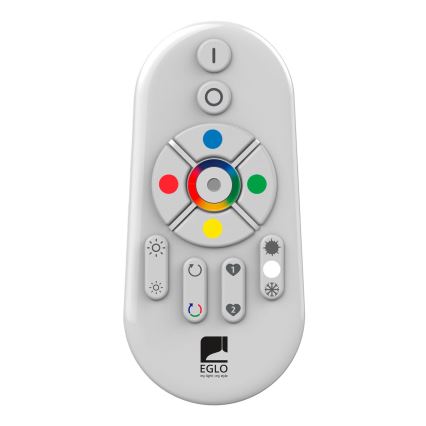 Eglo - LED RGBW prigušivi nadgradni panel SALOBRENA-C WOOD LED/30,5W/230V 2700-6500K 64x64 cm smeđa + daljinski upravljač