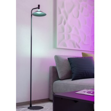 Eglo - LED RGBW podna lampa s mogućnošću prigušivanja LED/7,5W/230V 2700-6500K crna