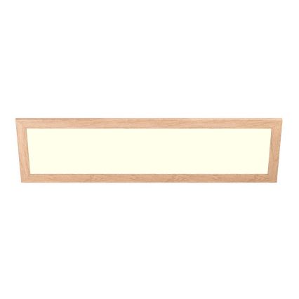Eglo - LED RGBW Prigušivi nadgradni/ugradbeni panel SALOBRENA-C WOOD LED/34W/230V 2700-6500K 34x124 cm smeđa + daljinski upravljač