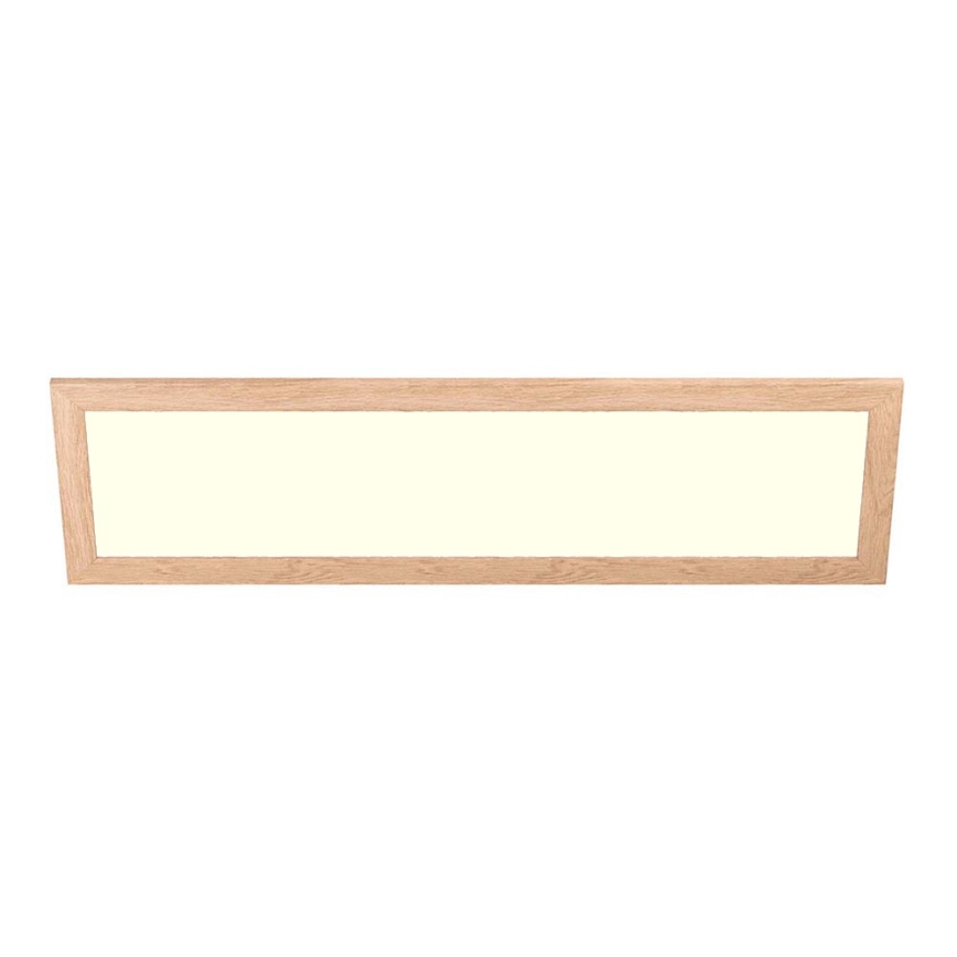 Eglo - LED RGBW Prigušivi nadgradni/ugradbeni panel SALOBRENA-C WOOD LED/34W/230V 2700-6500K 34x124 cm smeđa + daljinski upravljač