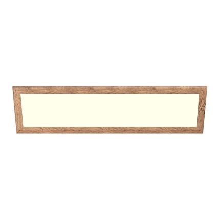 Eglo - LED RGBW Prigušivi nadgradni/ugradbeni panel SALOBRENA-C WOOD LED/34W/230V 2700-6500K 34x124 cm smeđa + daljinski upravljač