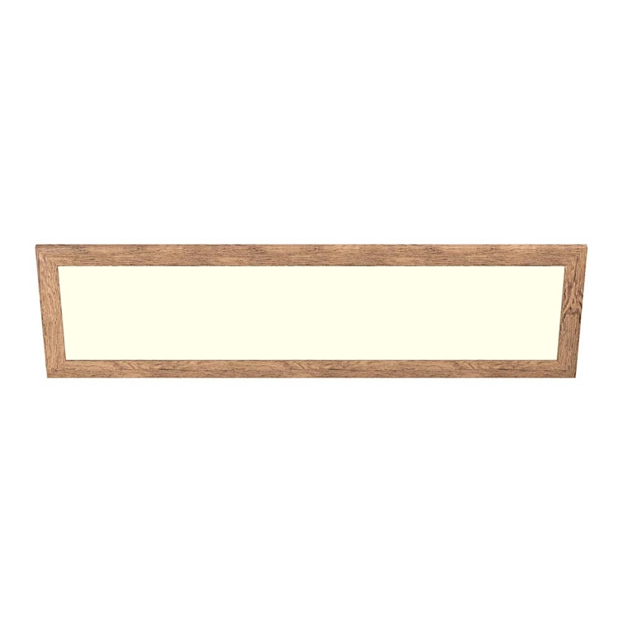 Eglo - LED RGBW Prigušivi nadgradni/ugradbeni panel SALOBRENA-C WOOD LED/34W/230V 2700-6500K 34x124 cm smeđa + daljinski upravljač