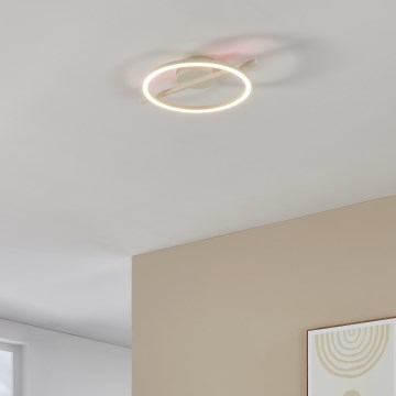Eglo - LED RGBW Prigušiva stropna svjetiljka LED/17W/230V 2700-6500K bijela + daljinski upravljač