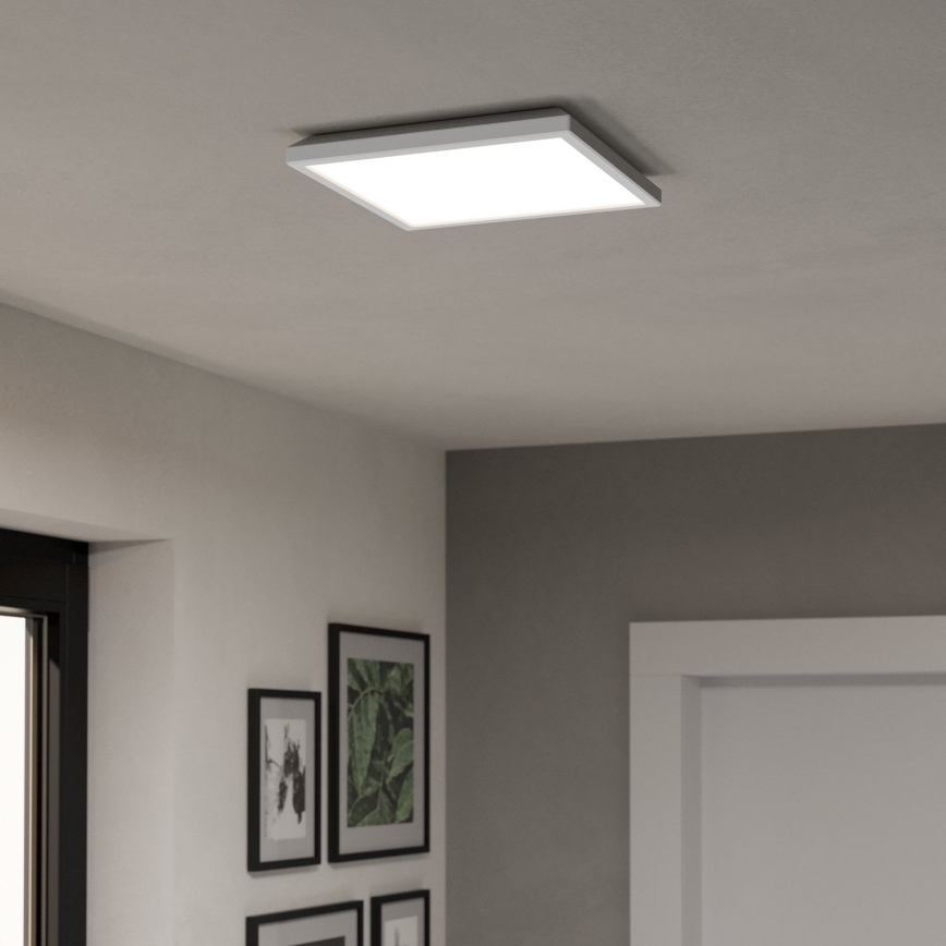 Eglo - LED RGBW Prigušiva stropna svjetiljka za kupaonicu LED/13,4W/230V 2700-6500K 29x29 cm IP44 bijela ZigBee